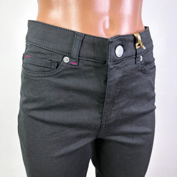 Ted Baker London Alesias Women's Mid Rise Skinny Denim Jeans Black Size 26 NWT - Picture 3 of 12